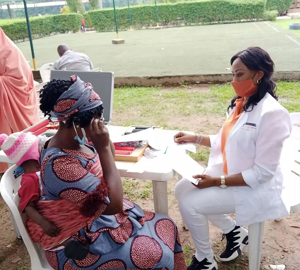 Dr. Zephyr Alabegbe and the Shanadel team